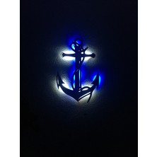 Çakra Çapa LED Işıklı Tablo Ahşap 50X35CM