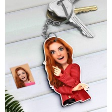 BK Kişiye Özel Barbie Bebek Karikatürlü Ahşap Anahtarlık-2