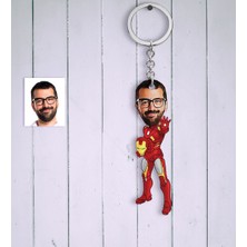 BK Kişiye Özel Demir Adam Karikatür Anahtarlık - 1