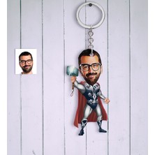 BK Kişiye Özel Thor Karikatür Anahtarlık