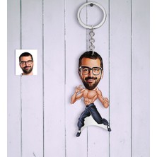 BK Kişiye Özel Bruce Lee Karikatür Anahtarlık