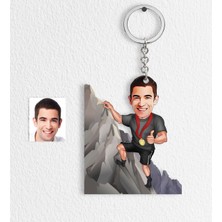 BK Kişiye Özel Bay Dağcı Karikatür Anahtarlık