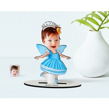 BK Kişiye Özel Çocuk Balerin Karikatürlü Ahşap Biblo Model-1