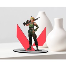 BK Kişiye Özel Isimli Valorant Skye Tasarımlı Ahşap Biblo Model-1