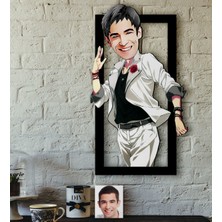 BK Kişiye Özel Erkek Karikatürlü 3D Ahşap Tablo-34