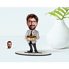 BK Kişiye Özel Bay Doğum Günü Karikatür Ahşap Biblo - 4
