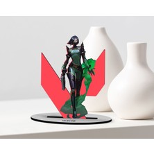 BK Kişiye Özel Isimli Valorant Viper Tasarımlı Ahşap Biblo Model-1