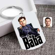 BK Kişiye Özel Godfather Baba Karikatürlü Pleksi Anahtarlık-8