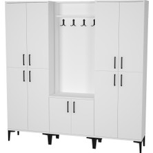 Kalender Dekor Rose-1-4-4 Portmanto Vestiyer Ayakkabılık RS01