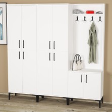 Kalender Dekor Rose-1-4-4 Portmanto Vestiyer Ayakkabılık RS01