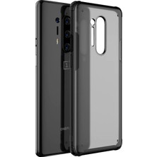 Microcase Oneplus 8 Pro Luna Serisi Köşe Korumalı Sert Rubber Kılıf - Siyah