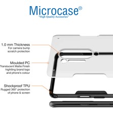 Microcase Oneplus 8 Pro Luna Serisi Köşe Korumalı Sert Rubber Kılıf - Siyah