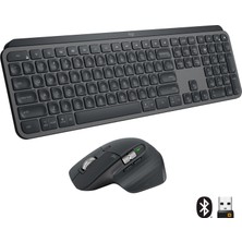 Logitech MX Keys Aydınlatmalı Gelişmiş Kablosuz Klavye ve MX Master 3 Gelişmiş Kablosuz Mouse Seti, Siyah