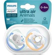 Philips Avent Ultra Air Animals 2li Emzik 0-6 Ay - Erkek