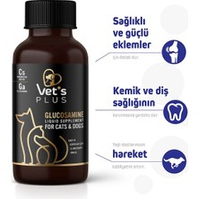 Vet's Plus Glucosamine Damla 100ml (Kedi ve Köpekler için Eklem Sağlığı Güçlendirici)
