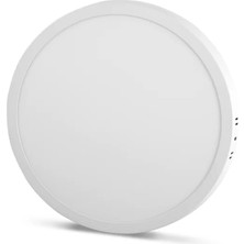 Maxled 24W Yuvarlak Sıva Üstü LED Panel 6500K Beyaz