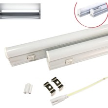 RRULTECH Mutfak Tezgah Dolap Dekoratif Beyaz Işık LED Bant Armatür 4W 31,5 cm 220V Ev Otel Mağaza Cafe