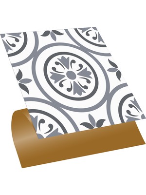 Tink Kendinden Yapışkanlı Banyo Mutfak Kaplama Geometrik 03 Desenli Pvc Karo 30X30 cm (11 Adet) 1 M2