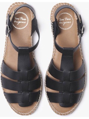 Toni Pons Kadın Sandalet Emma Toni Pons Sandal Leather Black