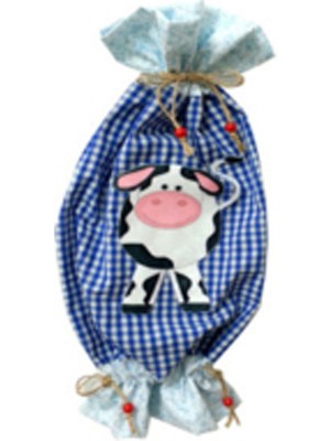 By Nihalce Mavi Inek Poşetlik