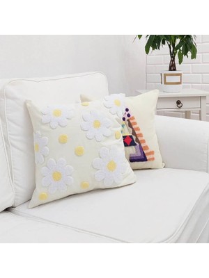 Körfez Kırlent Punch El Işçiliği Kırlent Kılıfı 2'li Kombin