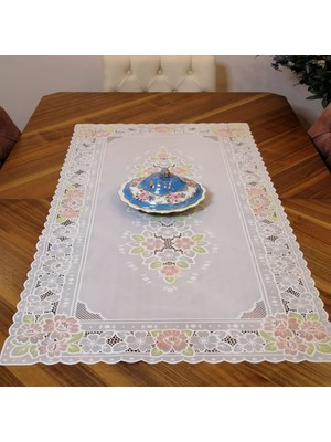 Başak Ev Tekstili Pvc Runner ve Sehpa Üstü Servislik 60 x 120 cm