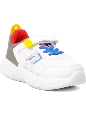 Pabucmarketi Beyaz Cırtlı Çocuk Spor Ayakkabı