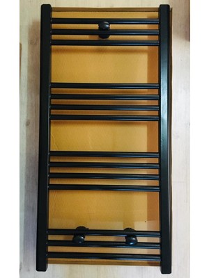 Şimaş Havlupan 600 x 1000 Si̇yah Havlupan+ 2 Adet Radyatör Vanasi Si̇yah