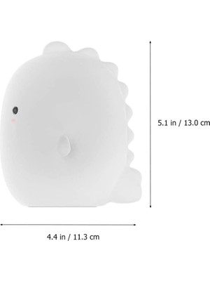 Fybang Çocuklar İçin LED Karikatür Figürlü Gece Lambası - Beyaz (Yurt Dışından)