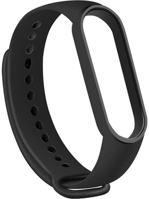 Dlrcase Xiaomi Mi Band 7 Kordon Silikon Mat Klasik Renkli Siyah