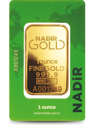 Nadir Gold 1 Ons Külçe Altın 999.9