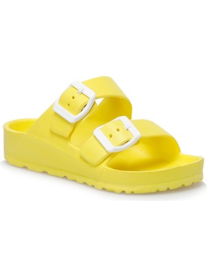 Polaris 512702.F2FX Sarı Kız Çocuk Parmak Arası Terlik