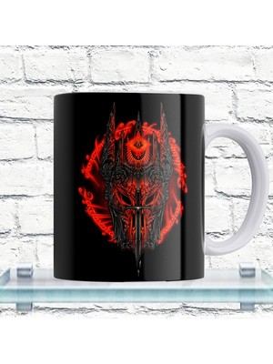 Remonz Lotr Yüzüklerin Efendisi Sauron Baskılı %100 Porselen Kupa
