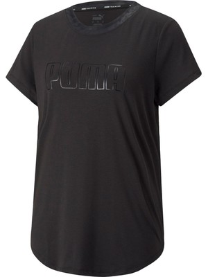 Puma Safari Glam Ss Tee Kadın Koşu Tişörtü 52225201 Siyah