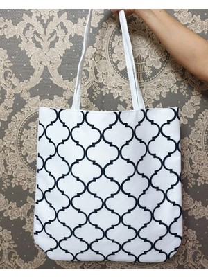 Körfez Kırlent Trend Desen Baskılı Kumaş Heybe Çanta