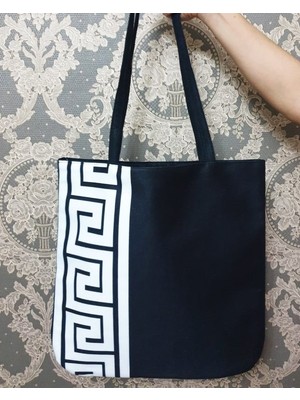 Körfez Kırlent Trend Desen Baskılı Kumaş Heybe Çanta