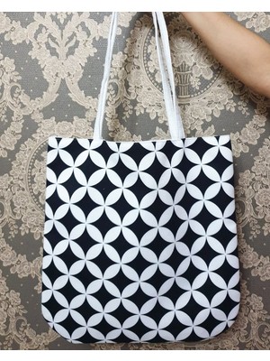 Körfez Kırlent Trend Desen Baskılı Kumaş Heybe Çanta