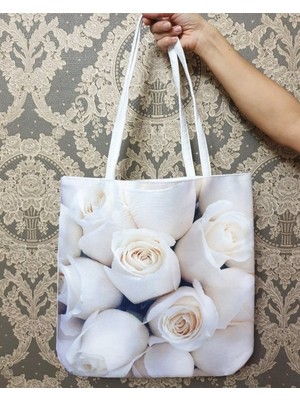 Körfez Kırlent Trend Desen Baskılı Kumaş Heybe Çanta