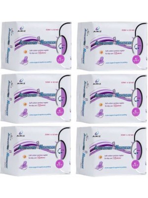 Tiens Airiz Hijyenik Kadın Pedi 10'lu Paket - Aktif Oksijen ve Negatif İyon Teknolojisi ile 240 mm Uzun Süreli Konfor ve Sızıntı Önleyici