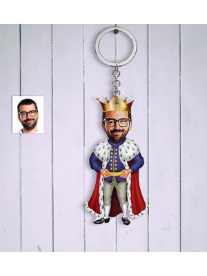 BK Kişiye Özel Kral Karikatür Anahtarlık