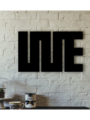 BK Love Tasarımlı Özel Kesim Ahşap Tablo