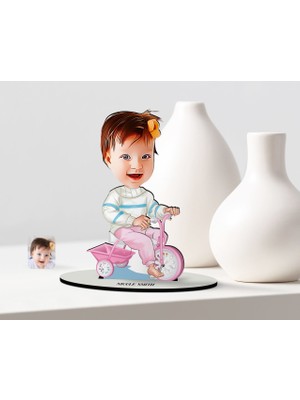 BK Kişiye Özel Bebek Karikatür Ahşap Biblo - 4