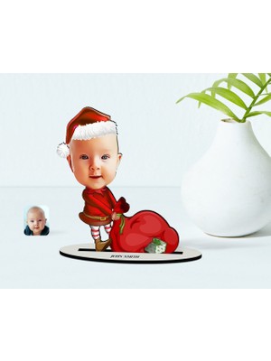 BK Kişiye Özel Bebek Karikatür Ahşap Biblo - 6