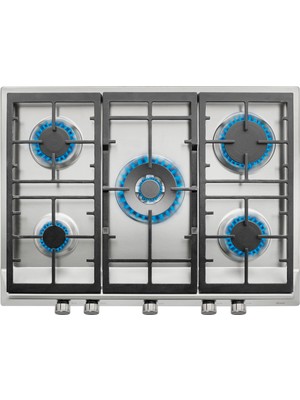 Teka - Ex 70.1 5g Aı Al Dr Cı - Ankastre Paslanmaz Çelik Wok Gözlü Gazlı Ocak - Döküm Izgara - Inox - 70 cm - 112610037