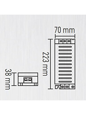 Maxled 20A 240W Slim Şerit LED Trafosu