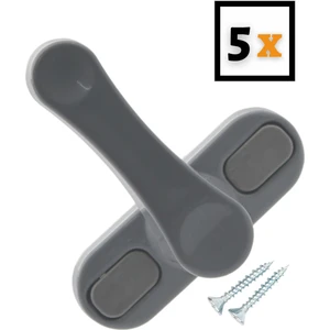 Gri Pencere Emniyet Kilidi Çocuk Hırsız Kilidi Çekmeli Metal Kilit