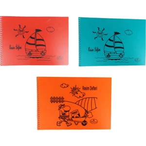 Defne Resim Defteri Pp Kapak Spiralli 17X24 cm 25 Yp