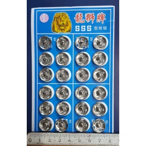 Metal, Dikmeli Çıtçıt Düğme No2 (12MM) 24 Adet