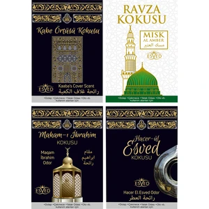 Dolap ve Çekmece Kokusu Kabe Örtüsü, Medine Ravza, Hacerül Esved, ve Makamı Ibrahim Kokusu