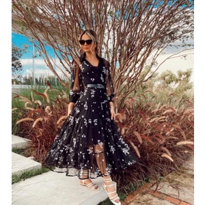 Ithal Flok Kumaş Elbise